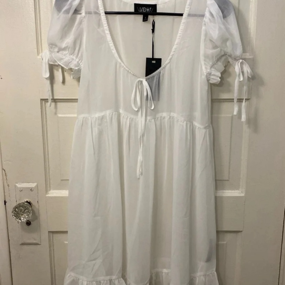 NWT Dollskill Widow Chiffon Babydoll dress